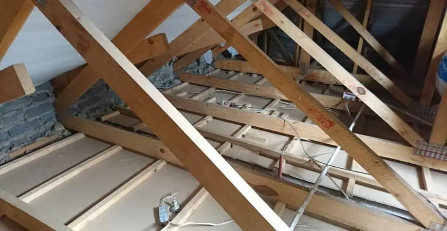Professional ceiling vacuuming service for attic/roof cavity cleaning